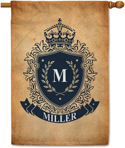 Miniatura 23 de Welcome Style Initial Garden Flag Snowflake Decor Customized Your Last Name 12.5X18 Inch Print Double Sided