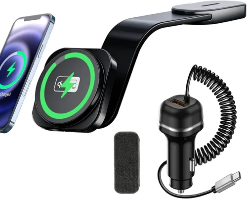 Spedal Qi2 - Soporte magnético para cargador de coche de 15 W, para soporte de teléfono de coche compatible con MagSafe con imán fuerte, soporte de