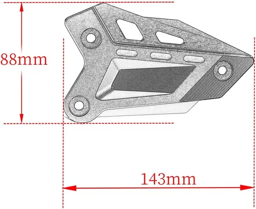 Miniatura 3 de Modeer Para Z900 2018-2023 Z900SE 2022-2023 Motocicleta CNC Reposapiés Protector de pedal Peg Heel Plates Protector Protector Z900 Z 900se Rojo-Negro