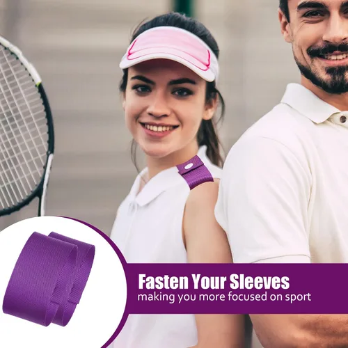 Miniatura 5 de Dingion 20 pares de soportes de manga de sóftbol para mujer, camisetas deportivas, clips con broches de presión, correas de gimnasia y fútbol