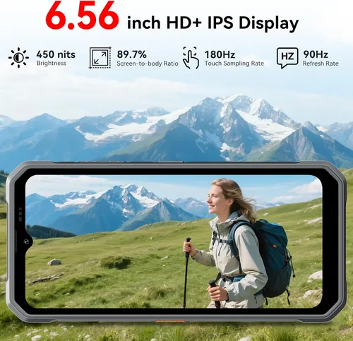 Miniatura 6 de Blackview Fort 2 - Teléfono resistente Android 16, 0.421 in ultra delgado y resistente, teléfono inteligente desbloqueado, 24 GB + 128 GB/2 TB 6.56