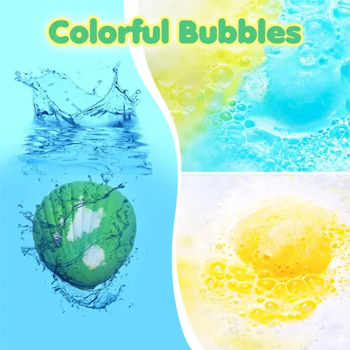 Miniatura 2 de Bombas de baño para niños con juguetes sorpresa en el interior, paquete de 12 bombas de baño para niños, juego de regalo para niñas y niños