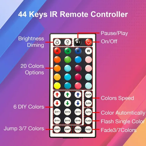 Miniatura 5 de DAYBETTER - Tira de luces led de 16.4 pies, con control remoto y fuente de alimentación