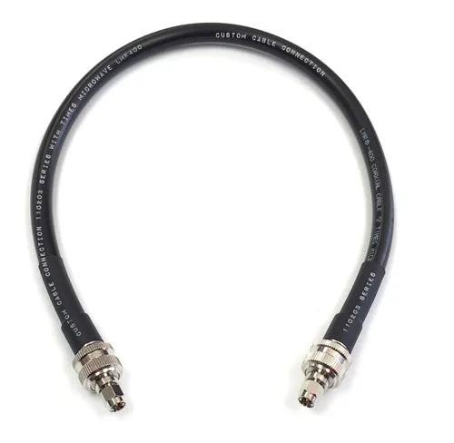 Miniatura 6 de Custom Cable Connection Cable de antena coaxial de baja pérdida de 150 pies SMA macho a SMA macho LMR400 veces microondas 50 ohmios