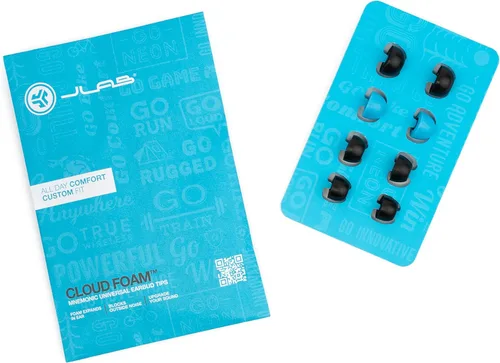 Miniatura 9 de JLab Go Air Pop+ Auriculares Bluetooth inalámbricos verdaderos en negro más puntas de auriculares mnemónicos de espuma de nube