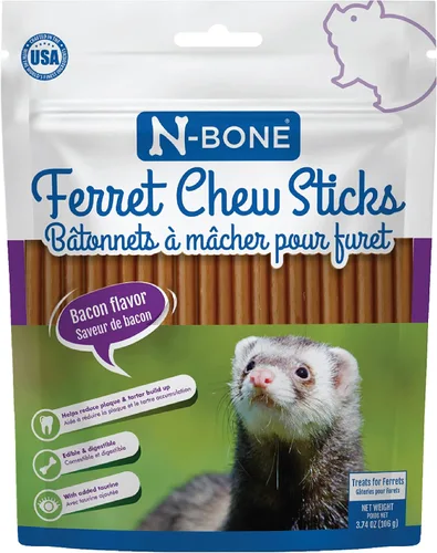 Miniatura 15 de N-Bone Palitos masticables para hurones sabor salmón, bolsa de 1.87 onzas