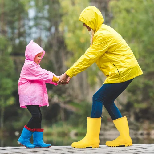 Miniatura 7 de Litfun Botas de lluvia de media pantorrilla para mujer, impermeables, ligeras, para jardín