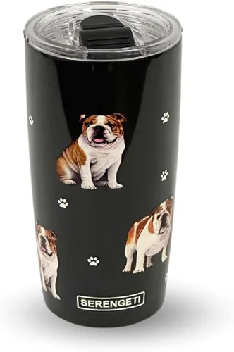 Miniatura 31 de SERENGETI Schnauzer - Vaso aislado al vacío de acero inoxidable de 20 onzas con tapa a prueba de derrames, impresión 3D, taza de viaje aislada