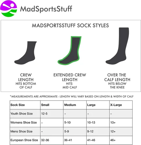 Miniatura 4 de MadSportsStuff Crazy Love Volleyball Hearts Crew Socks