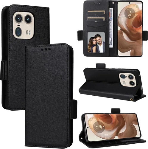 Miniatura 38 de Funda de piel sintética compatible con Motorola Moto E22 4G, funda de piel sintética compatible con Motorola Moto E22i 4G, color negro