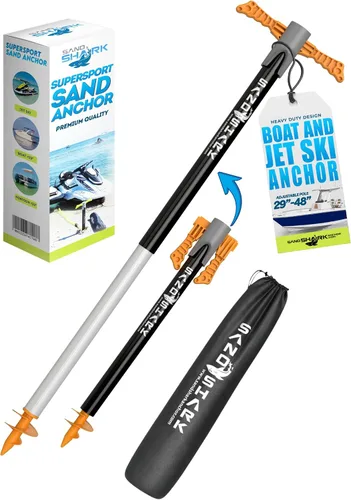Miniatura 9 de SandShark Supersport 3.0 Anclaje de agua poco profunda – Gran moto acuática, PWC, accesorio de barco pontón – Se ajusta de 29 a 48 pulgadas