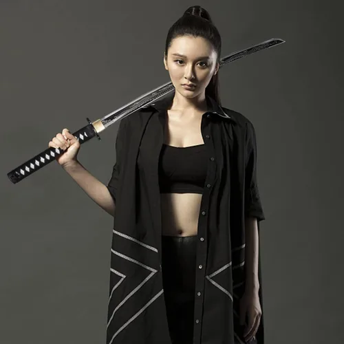 Miniatura 4 de Kamaiwo-1045/1060 Espada Katana Japonesa Auténtica Hecha a Mano y Forjada a Mano - De Acero de Alto Carbono con Espiga Completa para Entusiastas