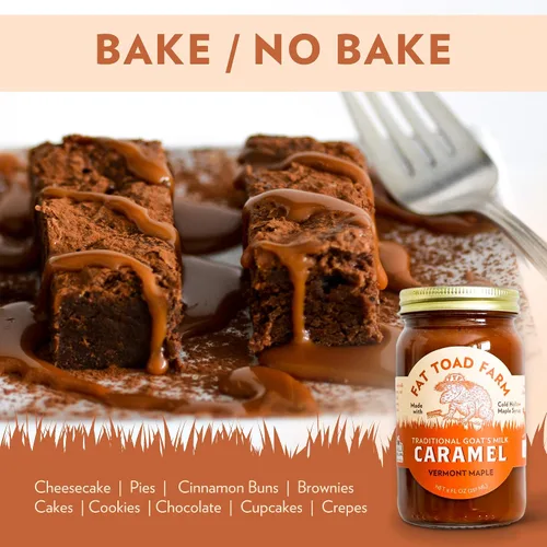 Miniatura 5 de Fat Toad Farm - Salsa de Caramelo Tradicional de Leche de Cabra/Cajeta, Arce de Vermont, Sin Gluten, 8 fl oz