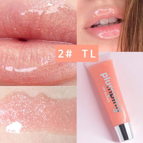 Miniatura 2 de Brillo de labios con purpurina brillante, 9 colores hidratantes, brillo de labios, brillo de labios, líquido natural para mujeres y niñas