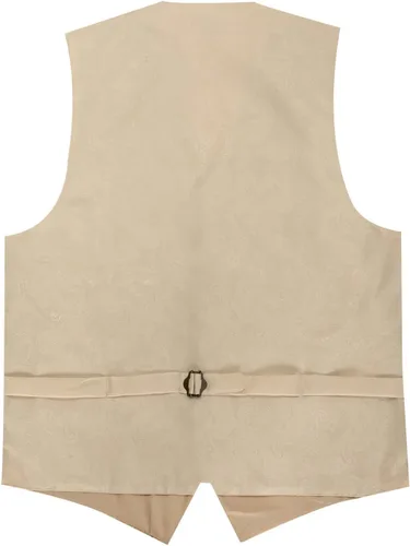 Miniatura 5 de Gioberti Chaleco formal de cachemira de 4 piezas para hombre, corbatín y pañuelo de bolsillo