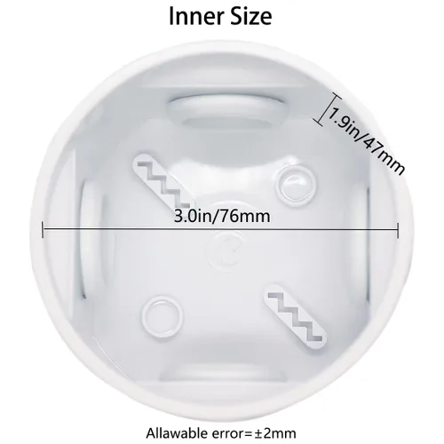 Miniatura 4 de Zulkit Caja de conexiones de plástico ABS IP55 a prueba de polvo e impermeable, cajas eléctricas universales para proyectos, carcasa, color blanco