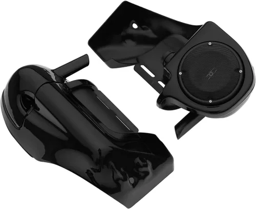 Miniatura 8 de Kit inferior de carenado ventilado negro vívido con altavoces y rejillas de 6.5 pulgadas para Harley Touring Road King Electra Street Glide