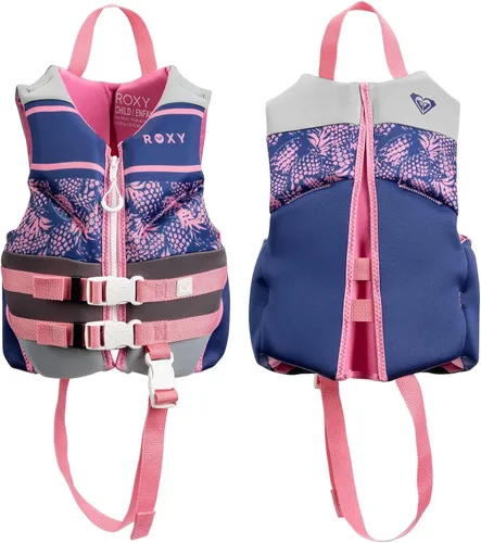 ROXY Life Jacket for Youth/Kid/Toddler, USCG and Transport Canada Approved Type III PFD, Durable UV Resistant Life Vest for Boating Kayaking