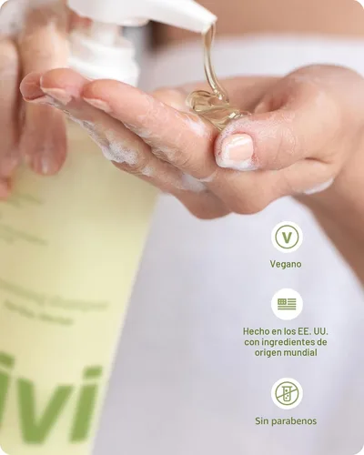 Miniatura 7 de Divi Champú voluminizador para mujeres y hombres - Champú de volumen ligero para cabello fino - Formulado para limpiar, nutrir y equilibrar el cuero