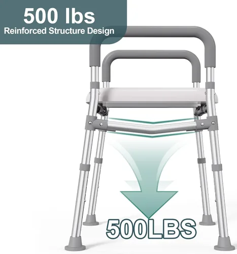 Miniatura 9 de HOMLAND - Asiento elevado para inodoro con asas, elevador de asiento de inodoro de 500 lb elegible para FSA HSA para personas mayores con bandeja