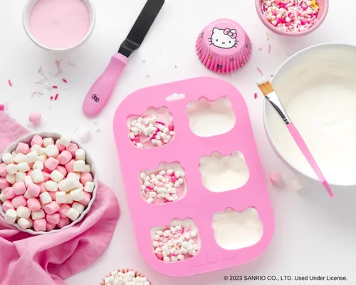 Miniatura 4 de Handstand Kitchen Hello Kitty - Juego de bombas de cacao caliente con molde de silicona, espátula y mucho más