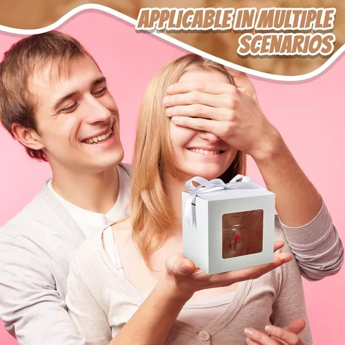 Miniatura 7 de Yeaqee 24 cajas de taza de sublimación para regalo, cajas de taza de café, regalo transparente a granel para tazas de 11 onzas, 12 onzas, 15 onzas