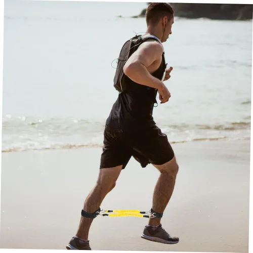 Miniatura 7 de Happyyami Bandas de resistencia profesional con correas de tobillo portátiles para entrenamiento de piernas y caderas, bandas de tubo para gimnasio