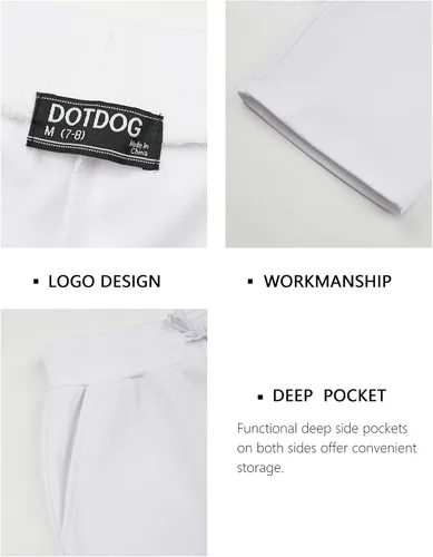 Miniatura 3 de DOTDOG Pantalones cortos unisex para niños de 3 a 12 años