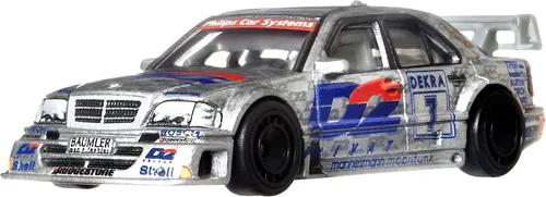 Miniatura 2 de Hot Wheels Car Culture Circuit Legend, Premium escala 1:64 fundido a presión 1994 AMG Mercedes Clase C DTM Touring Car, vehículo coleccionable