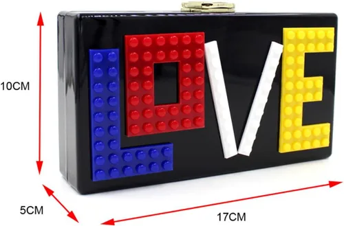 Miniatura 3 de YYW Love Acrylic Clutch, Acrylic Box Evening Clutch Bag Purse Handbag for Women Wedding Party Cocktail Handbag