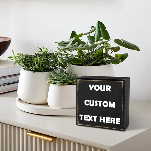 Miniatura 2 de Decoración de escritorio personalizada, regalo de Navidad para amigos, familiares, compañeros de trabajo, añade tu texto, regalo personalizado