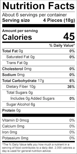 Miniatura 6 de Dr. John's Healthy Sweets Caramelo duro de regaliz negro con cero azúcar, sin colorantes, a base de plantas, apto para keto, 24 unidades, 3.85 onzas