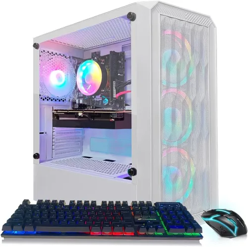 Miniatura 9 de STGAubron Computadora de escritorio para juegos, Radeon RX 560 4G, Intel Core i7 8ª generación hasta 4.1GHz, 16G DDR4, 512G SSD, WiFi 6 y BT 5.2