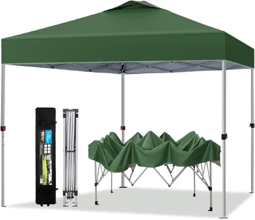Miniatura 17 de PHI VILLA Tienda de campaña desplegable de 10 x 10 pies para exteriores, para eventos, fiestas, tienda de campaña de 100 pies cuadrados, color blanco