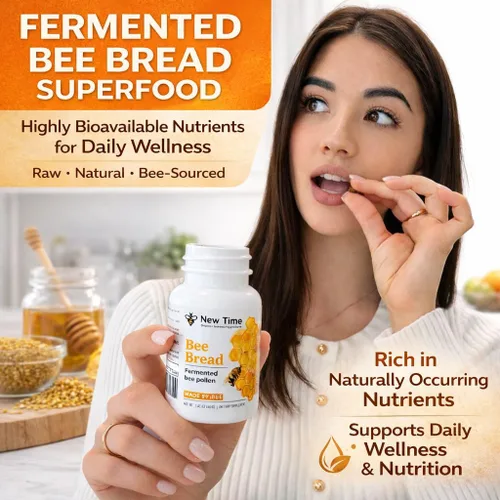 Miniatura 6 de Pan de abeja orgánico - Polen fermentado natural, multivitamínico para el crecimiento de los senos, superalimento para hombres, mujeres, proteínas