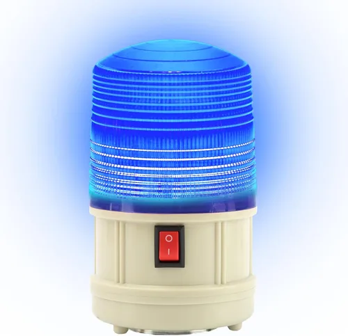 Faro de advertencia LED de 6", luz estroboscópica de emergencia que funciona con pilas, lámpara magnética de advertencia de seguridad intermitente