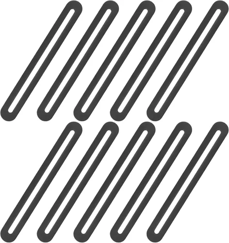 Miniatura 9 de 6 soportes en L ajustables ranurados, soporte negro en forma de L con 2 agujeros ranurados, soportes de esquina en ángulo recto de metal de 90