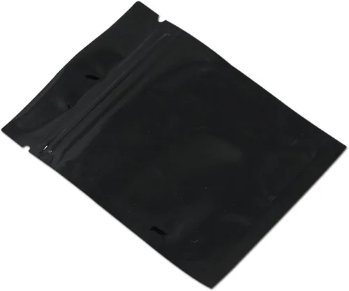 Miniatura 3 de Paquete de 100 bolsas de 5,8x7,9 cm Mylar para cierre de cremallera, reutilizables, pequeñas, de papel de aluminio, paquete de cierre de cremallera