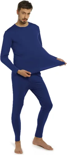 Miniatura 2 de ViCherub Thermal Underwear for Men Fleece Lined Long Johns Thermals Top and Bottom Set Base Layer for Cold Weather