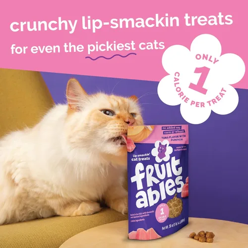 Miniatura 7 de Sorpresas crujientes de frutas para gatos Saludables sorpresas para gatos con ingredientes limitados Bajas en calorías 2.5 onzas