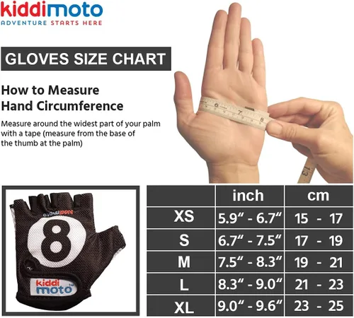 Miniatura 5 de Kiddimoto Kids Half Finger Cycling Gloves Non-Slip Kids Bike Gloves for Boys, Girls, Toddler Fingerless Gloves Kids Mountain Bike Gloves for BMX