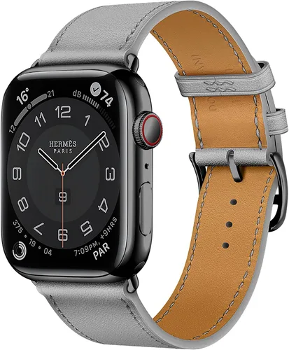 Miniatura 24 de LB1 - Correa de cuero para Apple Watch para mujeres y hombres, SE Ultra 2 de 1.575 in 1.732 in 1.811 in 1.654 in 1.772 in 1.614 in 1.496 in 1.929 in