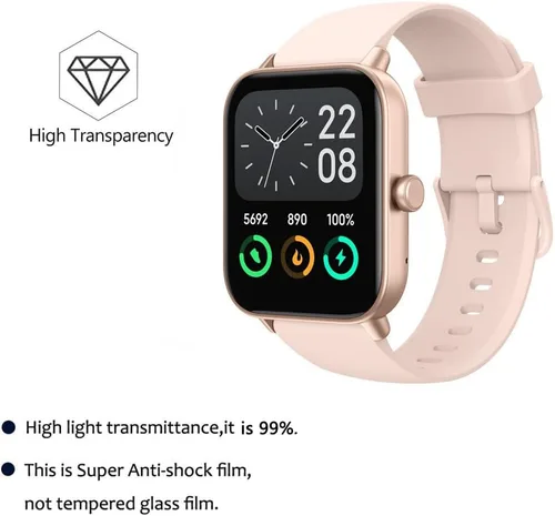 Miniatura 4 de Paquete de 6 protectores de pantalla compatibles con Tensky IDW19 de 1.8 pulgadas para reloj inteligente Hoowel IDW19 de 1.8 pulgadas, protectores