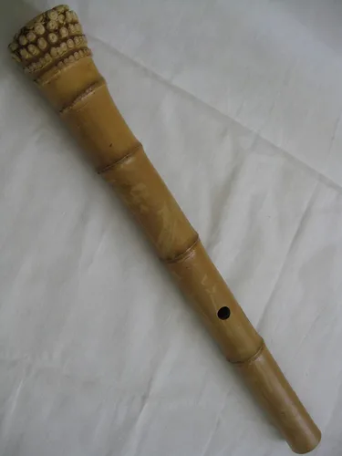 Miniatura 9 de 1.8 Matake Bamboo Shakuhachi D/F Instrumento pentatónico Zen Flauta de meditación