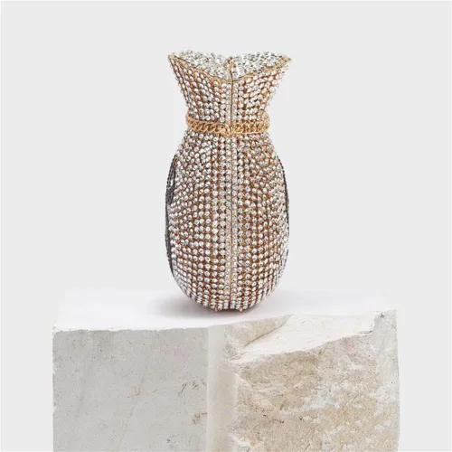Miniatura 4 de Tngan Bolsa de dinero para mujer, bolsa de noche con cristales brillantes, monederos de diamantes de imitación, boda, fiesta, baile de graduación