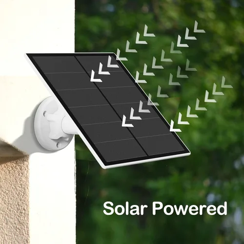 Miniatura 3 de Sense-U Mini panel solar, cargador de panel solar de 3.3 W con puerto de salida USB-B y kit de montaje compatible con cámara de seguridad Sense-U