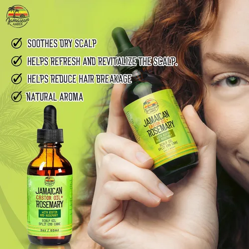 Miniatura 5 de JAMAICAN Ambre Aceite de ricino negro orgánico – 2 fl oz – Para la fuerza del cabello, cuero cabelludo, aceite de masaje corporal y cejas