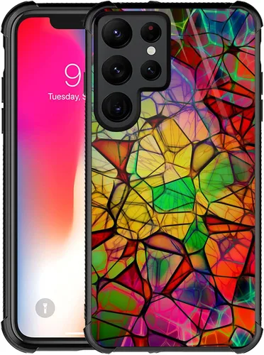 Miniatura 11 de CARLOCA Funda compatible con Samsung Galaxy S22 Ultra, increíble diseño de patrón de luz espacial nebulosa para niñas y niños, a prueba de golpes