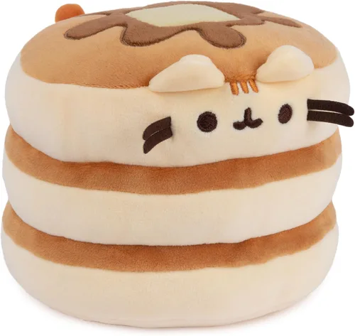 Miniatura 3 de GUND Pusheen la gata Pancake Squisheen - Peluche de felpa, juguete blandito para niños a partir de 8 años, color marrón, 6