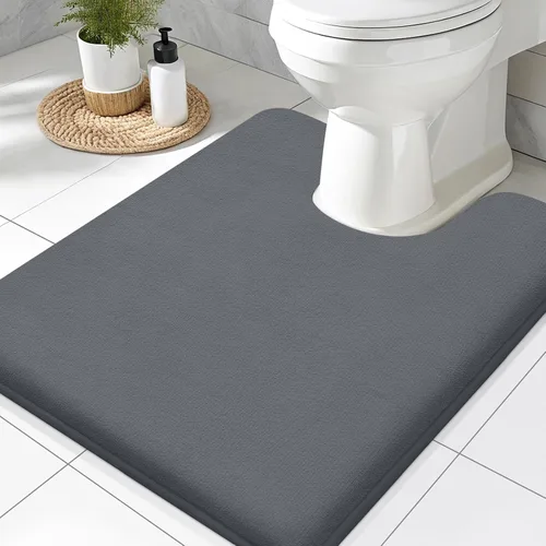 Miniatura 23 de Smiry Tapetes de Baño de Espuma Viscoelástica 36 x 24 pulgadas, Tapetes de Baño Extra Suaves y Absorbentes, Alfombra Antideslizante Lavable